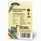Preview: Rückseite der Bud Voyage Dwarf Voyage Automatic Verpackung – Wichtige Informationen zu Blütezeit, Pflanzengröße, THC-Gehalt & Ertrag auf einen Blick.