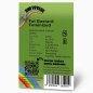 Preview: Rückseite der BudVoyage Fat Bastard Feminisiert Verpackung – Wichtige Informationen zu Blütezeit, Pflanzengröße, THC-Gehalt und Ertrag auf einen Blick.