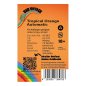 Preview: Rückseite der BudVoyage Tropical Orange Automatic Verpackung – Wichtige Informationen zu Blütezeit, Pflanzengröße, THC-Gehalt und Ertrag auf einen Blick.