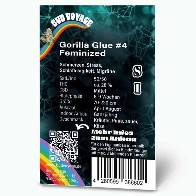 Bud Voyage Gorilla Glue #4 Feminisiert